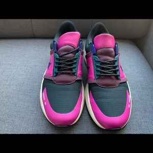 Converse color block sneakers (pink/black)